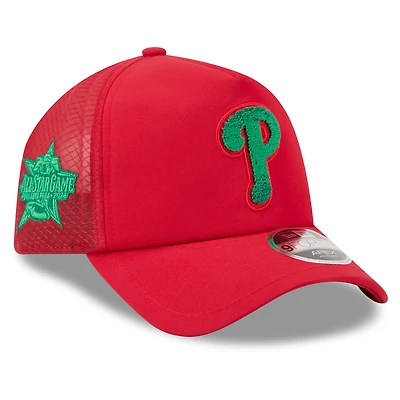 Men's New Era Red Philadelphia Phillies 2026 MLB All-Star Game Workout 9FORTY Apex Adjustable Hat