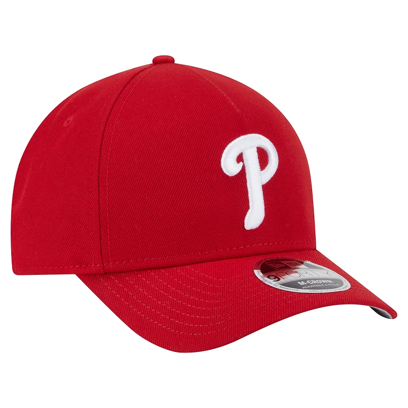 Men's New Era  Red Philadelphia Phillies 9FORTY M-Crown Adjustable Hat