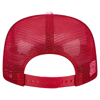 Men's New Era Red Philadelphia Phillies Adventure Pattern Golfer Trucker Snapback Hat
