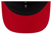 Casquette extensible à bouton-pression New Era rouge pour homme avec écusson circulaire 9SEVENTY des Philadelphia Phillies