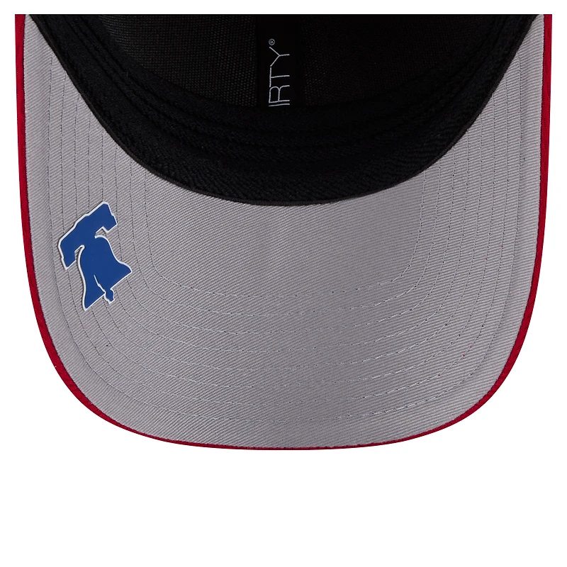 Casquette New Era rouge Philadelphia Phillies Dash 39THIRTY Flex pour homme