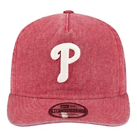 Casquette ajustable New Era rouge Philadelphia Phillies Denim Classic 19TWENTY pour homme