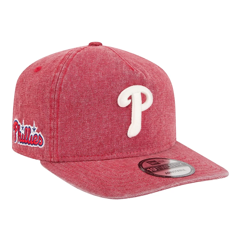 Men's New Era  Red Philadelphia Phillies  Denim Classic 19TWENTY Adjustable Hat