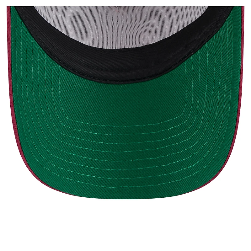 Casquette camionneur ajustable New Era rouge Philadelphia Phillies 9FORTY en forme de A pour homme