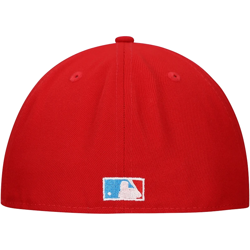 Casquette ajustée New Era rouge Philadelphia Phillies Duo Logo 2.0 59FIFTY pour homme