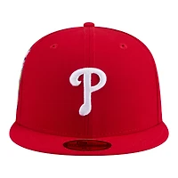 Men's New Era  Red Philadelphia Phillies Hidden Hit 59FIFTY Fitted Hat