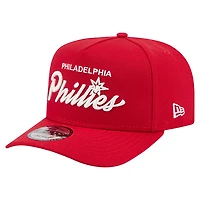 Men's New Era  Red Philadelphia Phillies Local Play A-Frame 9FIFTY Snapback Hat