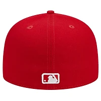 Casquette ajustée 59FIFTY rouge avec logo des Phillies de Philadelphie New Era pour hommes