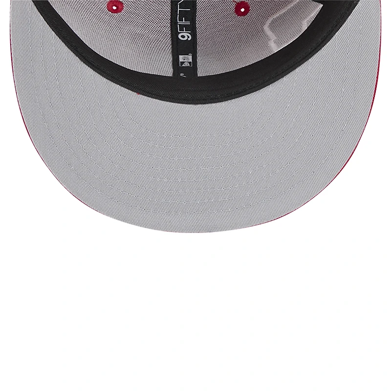 Casquette Snapback 9FIFTY rouge avec logo Philadelphia Phillies de New Era pour homme