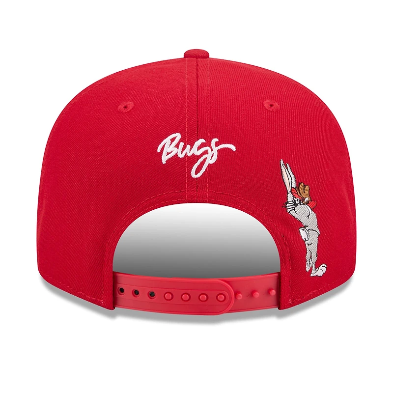 Men's New Era Red Philadelphia Phillies Looney Tunes Bugs Bunny 9FIFTY Snapback Hat