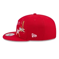 Men's New Era Red Philadelphia Phillies Looney Tunes Lola Bunny 9FIFTY Snapback Hat