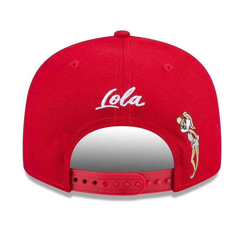 Men's New Era Red Philadelphia Phillies Looney Tunes Lola Bunny 9FIFTY Snapback Hat