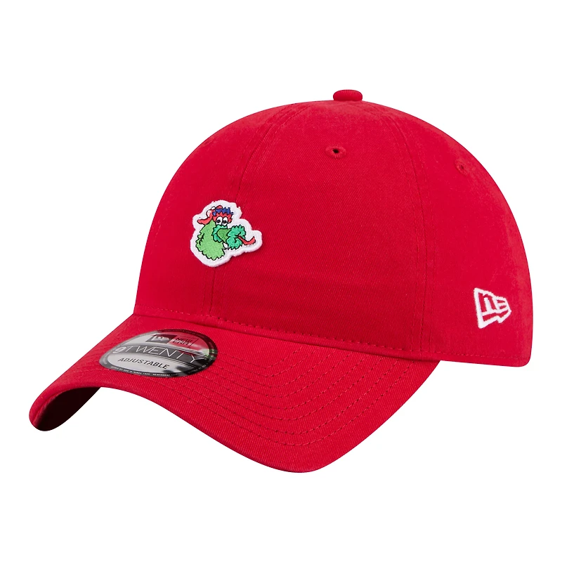 Casquette ajustable New Era rouge Philadelphia Phillies Mascot 9TWENTY pour homme