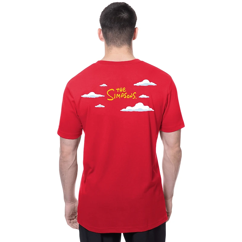 Men's New Era  Red Philadelphia Phillies MLB x Simpsons 2026 Collab Clouds T-Shirt