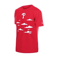 Men's New Era  Red Philadelphia Phillies MLB x Simpsons 2026 Collab Clouds T-Shirt