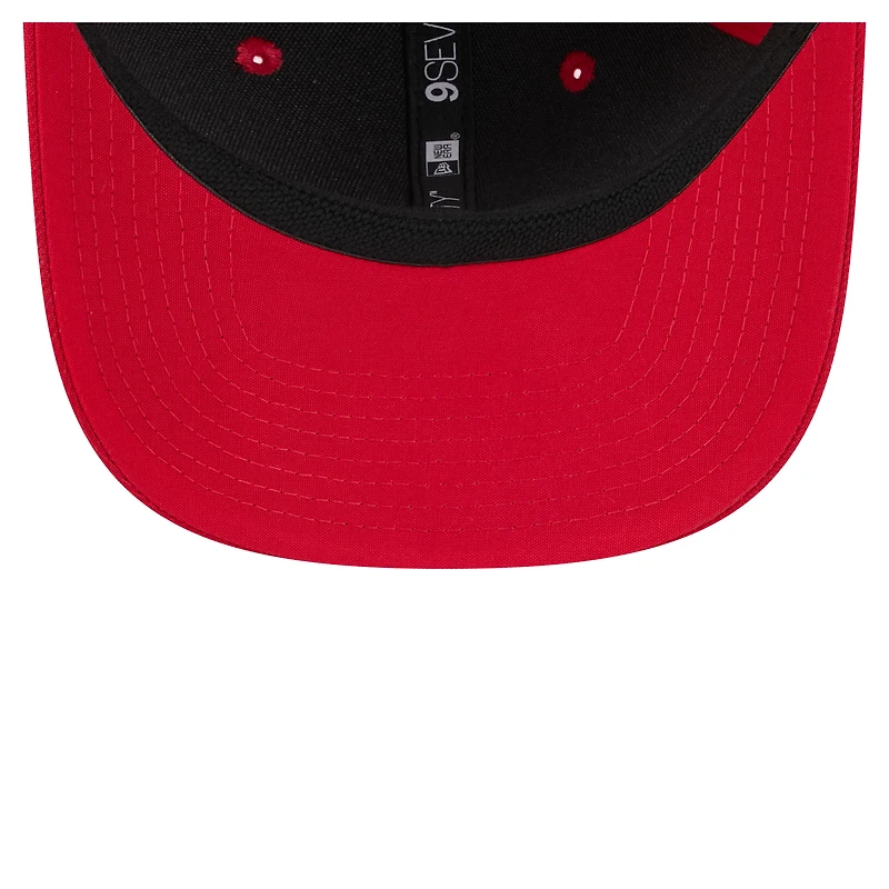 Casquette extensible à boutons-pression New Era pour homme avec plusieurs cordes et logo rouge des Philadelphia Phillies 9SEVENTY