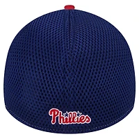 Casquette flexible rouge Philadelphia Phillies Neo 39THIRTY New Era pour hommes