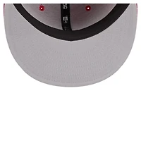 Casquette ajustée New Era rouge Philadelphia Phillies Overlap 59FIFTY pour homme