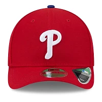 Casquette ajustable New Era 9FORTY pour homme, réplique du joueur des Philadelphia Phillies, rouge