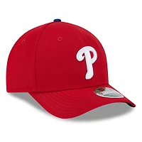 Casquette ajustable New Era 9FORTY pour homme, réplique du joueur des Philadelphia Phillies, rouge