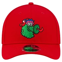 Casquette ajustable New Era 9FORTY pour homme, réplique du joueur des Philadelphia Phillies, rouge