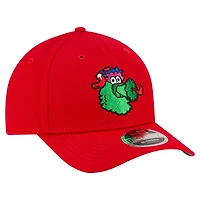 Casquette ajustable New Era 9FORTY pour homme, réplique du joueur des Philadelphia Phillies, rouge