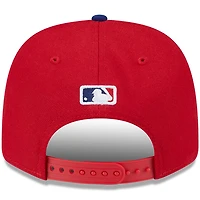 Casquette ajustable New Era 9SEVENTY pour homme, réplique de joueur des Philadelphia Phillies, rouge
