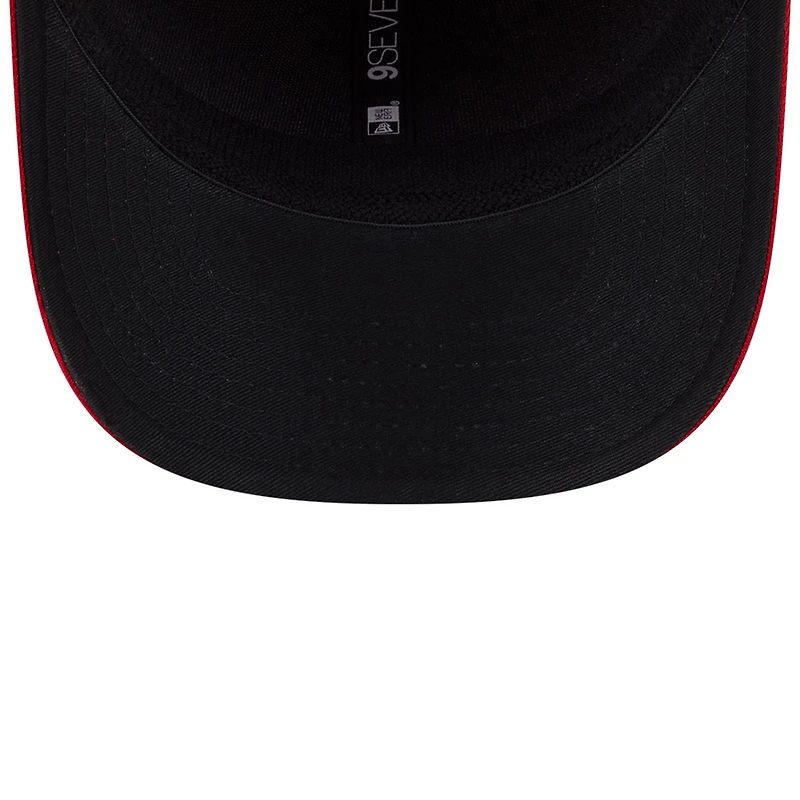Casquette ajustable New Era 9SEVENTY pour homme, réplique de joueur des Philadelphia Phillies, rouge