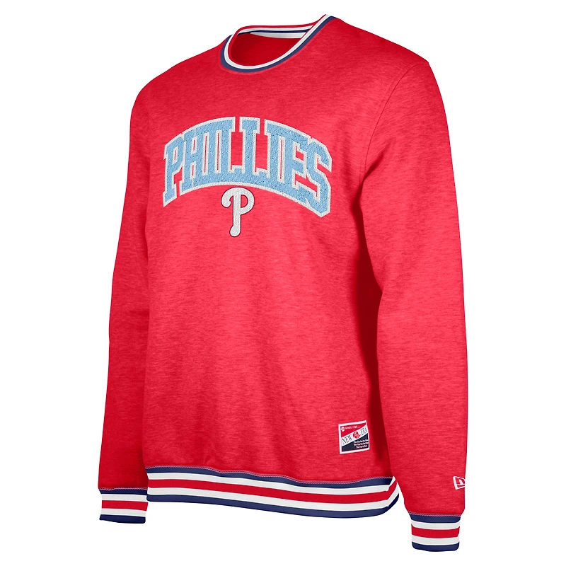 Sweat-shirt à capuche rouge New Era pour homme des Philadelphia Phillies