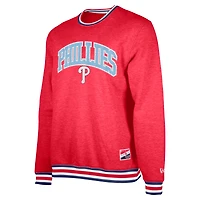 Sweat-shirt à capuche rouge New Era pour homme des Philadelphia Phillies