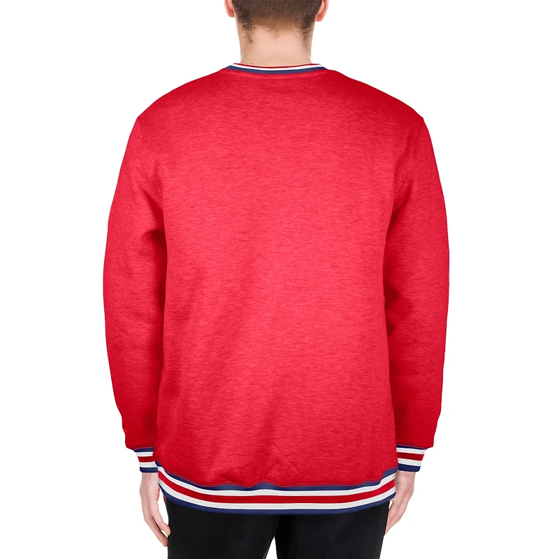 Men's New Era Red Philadelphia Phillies Pullover Sweatshirt