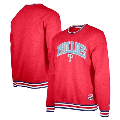 Sweat-shirt à capuche rouge New Era pour homme des Philadelphia Phillies