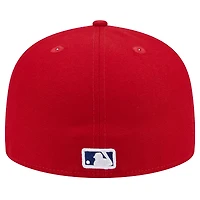 Casquette ajustée 59FIFTY rouge Philadelphia Phillies pour homme New Era