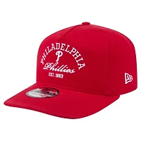 Men's New Era Red Philadelphia Phillies Stacked 19TWENTY Adjustable Hat
