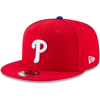 Casquette snapback New Era rouge Philadelphia Phillies pour homme