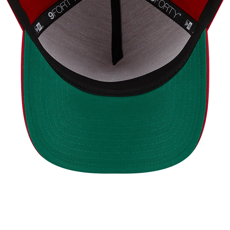 Casquette réglable A-Frame 9FORTY couleur équipe des Phillies de Philadelphie New Era rouge pour hommes