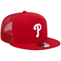 Casquette Snapback 9FIFTY Team Color des Phillies de Philadelphie rouge New Era pour homme