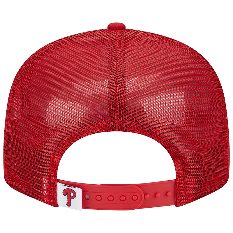 Casquette Snapback 9FIFTY Team Color des Phillies de Philadelphie rouge New Era pour homme