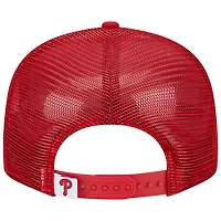 Casquette Snapback 9FIFTY Team Color des Phillies de Philadelphie rouge New Era pour homme