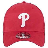 Casquette New Era 39THIRTY Flex rouge à motif camouflage ton sur des Phillies de Philadelphie pour homme