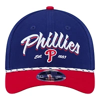 Casquette ajustable New Era Royal/Rouge Philadelphia Phillies 9FORTY M-Crown pour homme