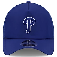 Men's New Era Royal Philadelphia Phillies 2026 Batting Practice Apex 9FORTY Adjustable Trucker Hat