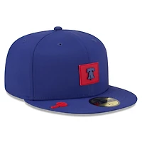 Casquette ajustée New Era Royal Philadelphia Phillies 2026 Clubhouse Alternate 59FIFTY pour homme