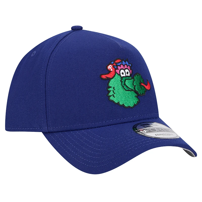 Casquette réglable en A Royal Philadelphia Phillies Phanatic 9FORTY New Era pour hommes