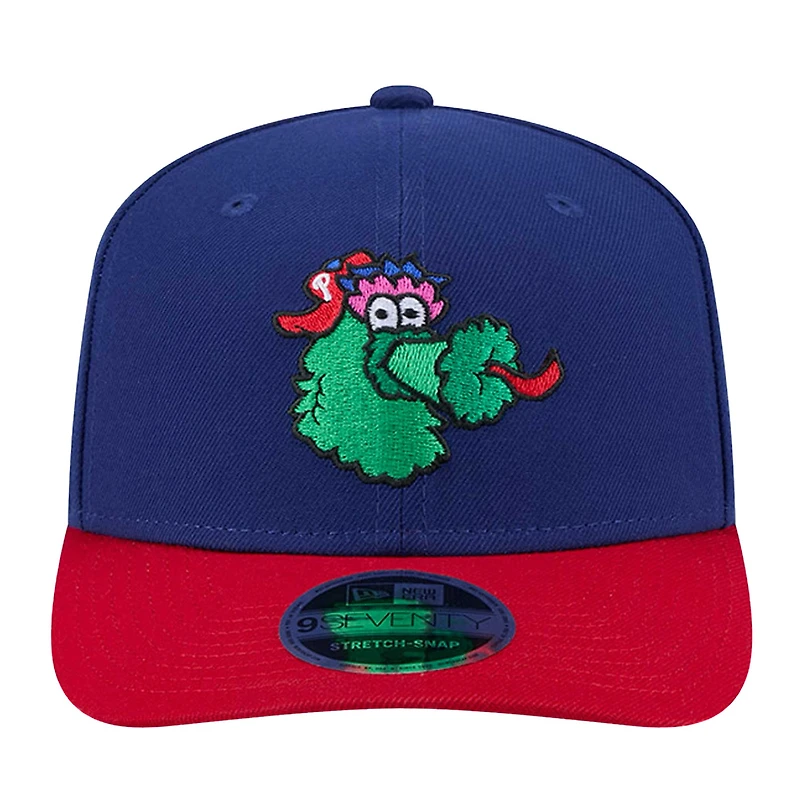 Casquette extensible bicolore Phanatic 9SEVENTY des Phillies de Philadelphie New Era pour hommes
