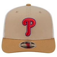 Men's New Era  Stone Philadelphia Phillies 9SEVENTY Trucker Adjustable Hat