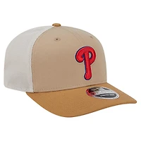 Casquette trucker ajustable New Era Stone Philadelphia Phillies 9SEVENTY pour homme