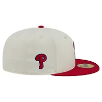 Men's New Era White/Red Philadelphia Phillies Blossom 59FIFTY Fitted Hat