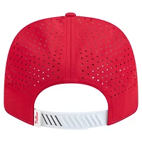 Casquette ajustable New Era 9SEVENTY blanche/rouge pour homme, motif Established Patch des Phillies de Philadelphie
