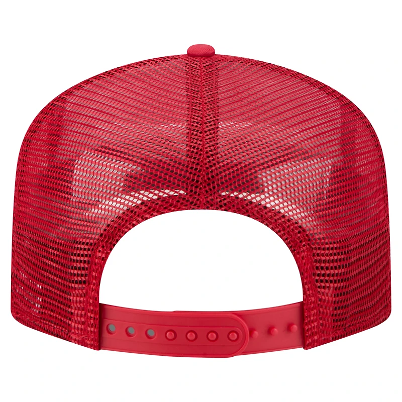 Men's New Era White/Red Philadelphia Phillies Retro Cut 19TWENTY Adjustable Trucker Hat